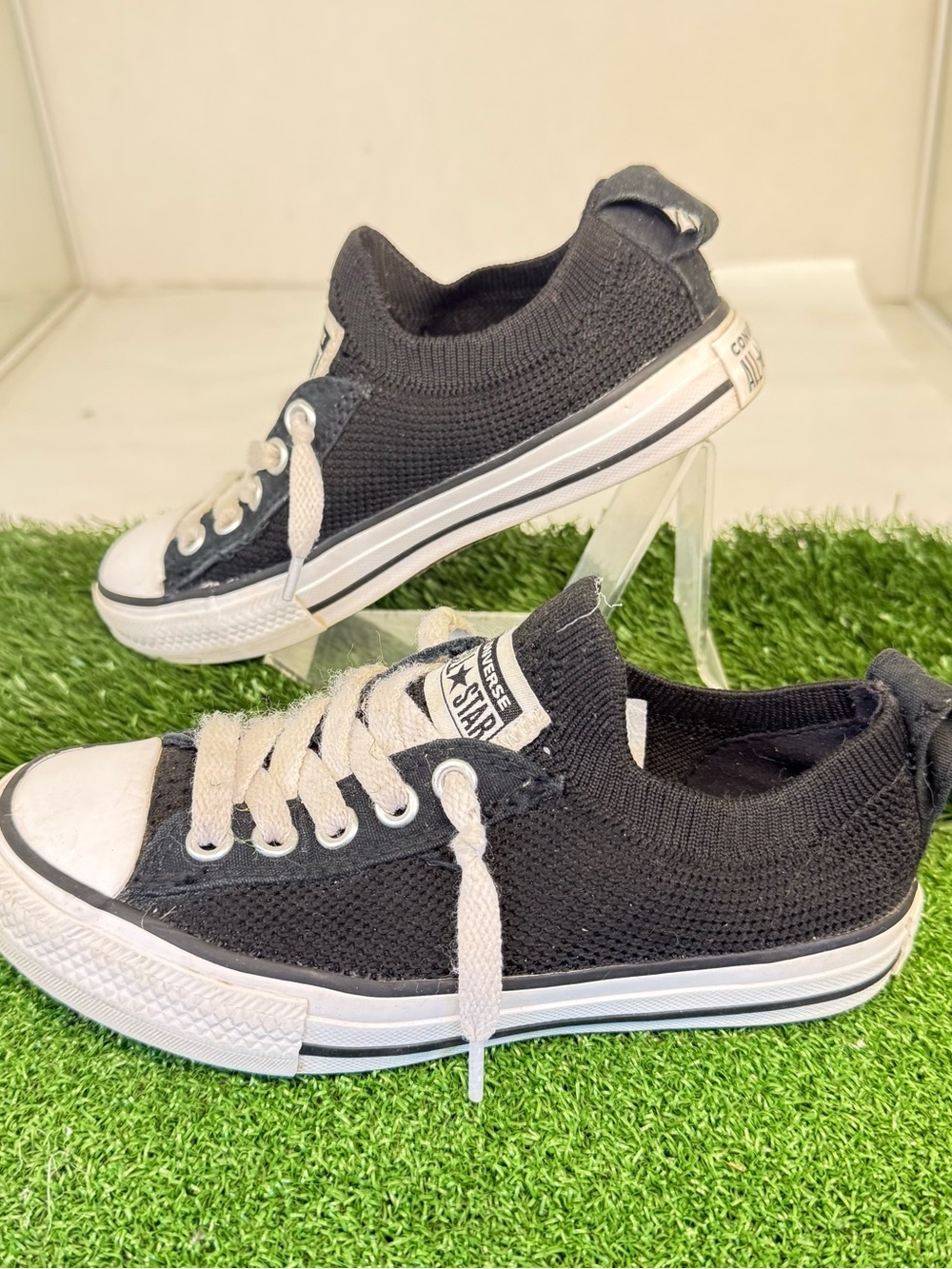 Vans Knit Low Top Sneakers - Black & White